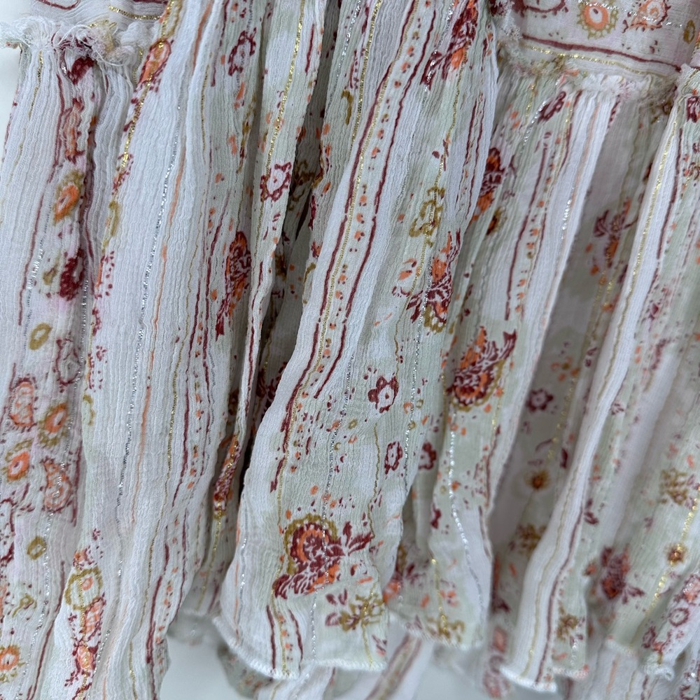 Free People Embroidered Tunic top small dance - Picture 6 of 12